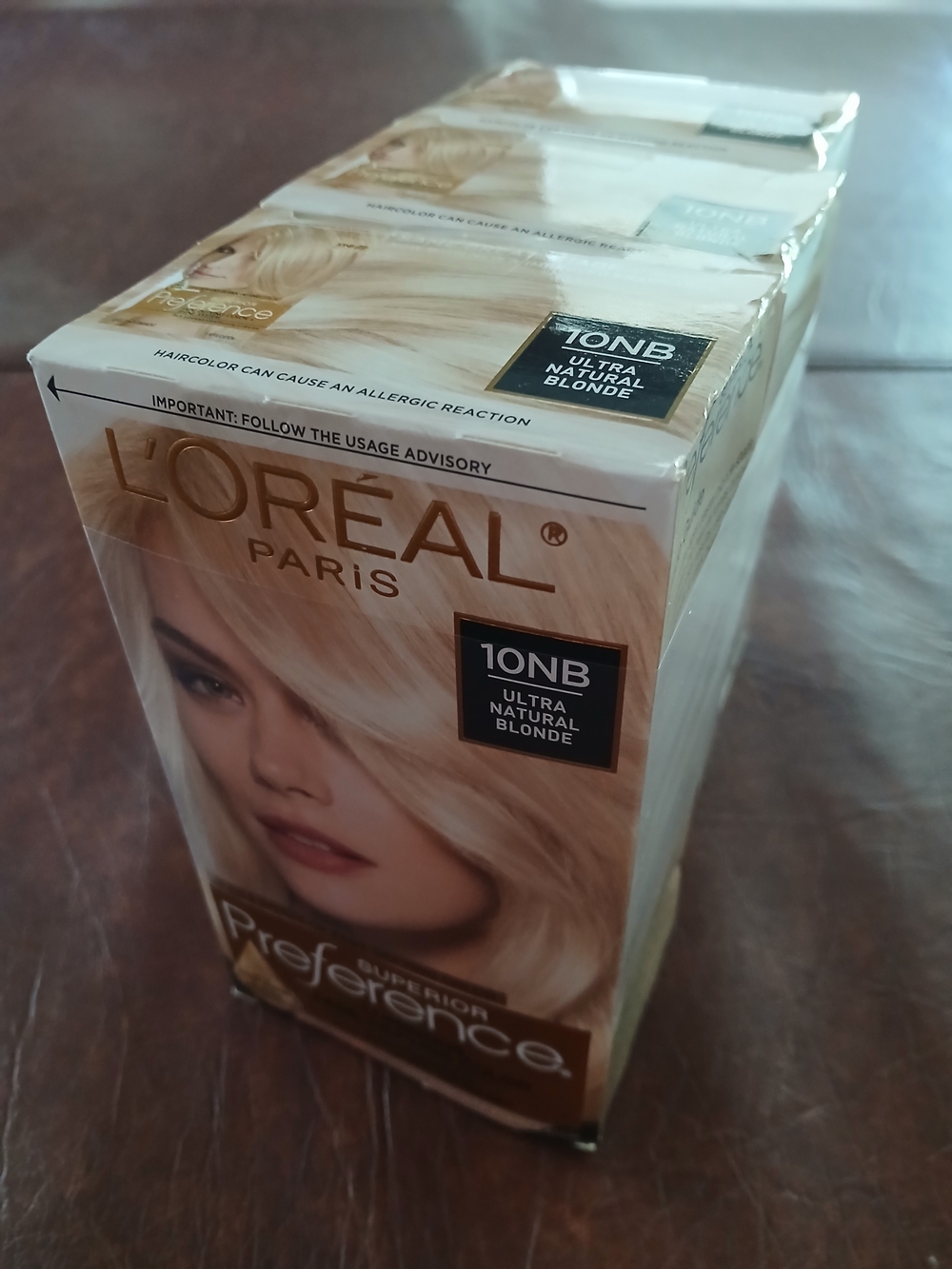 L'Oreal Preference 10NB Ultra Natural Blonde Hair Color X3